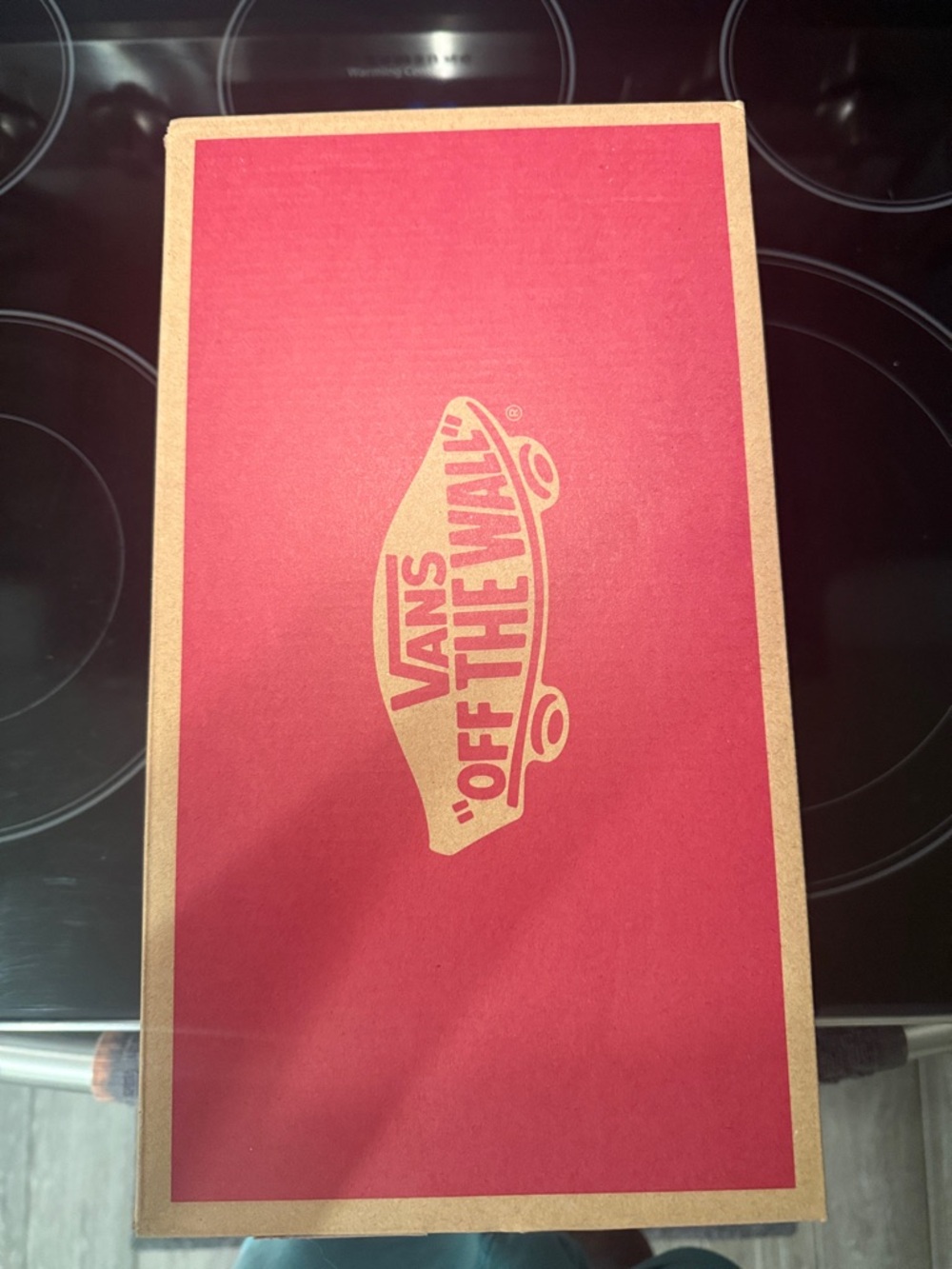 Vans Red and Kraft Cardboard Shoe Box - Picture 2 of 9
